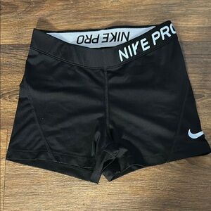 Nike Black Athletic Shorts with Elastic Waistband
